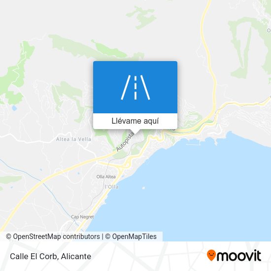 Mapa Calle El Corb