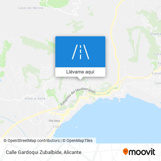 Mapa Calle Gardoqui Zubalbide