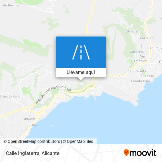 Mapa Calle Inglaterra