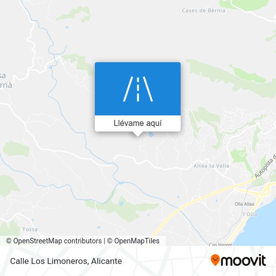 Mapa Calle Los Limoneros
