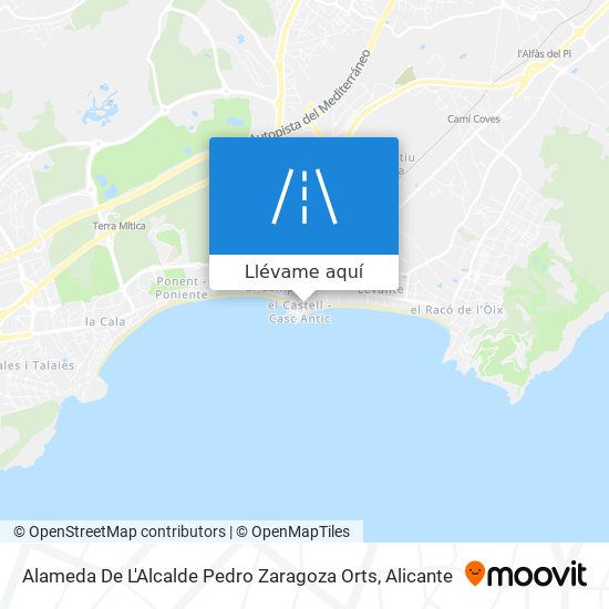 Mapa Alameda De L'Alcalde Pedro Zaragoza Orts