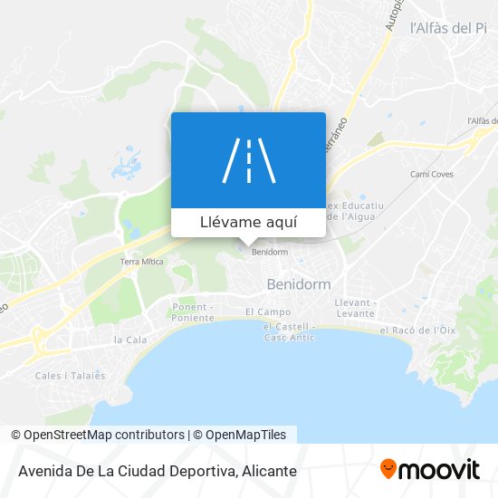 Mapa Avenida De La Ciudad Deportiva