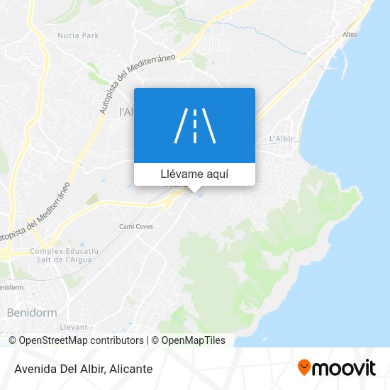 Mapa Avenida Del Albir