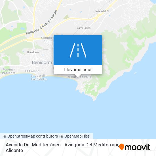 Mapa Avenida Del Mediterráneo - Avinguda Del Mediterrani