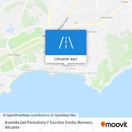 Mapa Avenida Del Periodista Y Escritor Emilio Romero