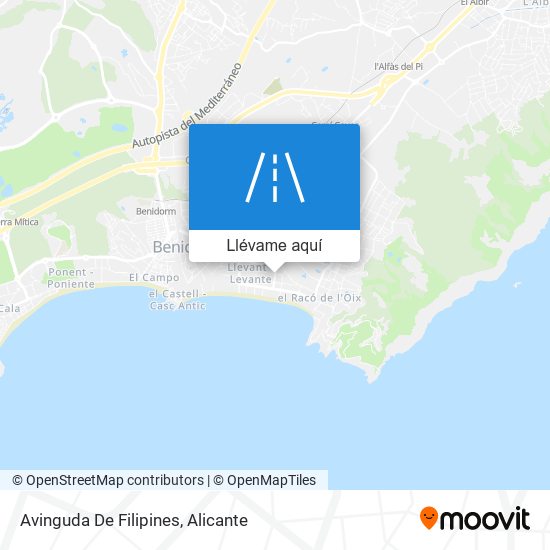 Mapa Avinguda De Filipines