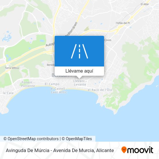 Mapa Avinguda De Múrcia  -  Avenida De Murcia
