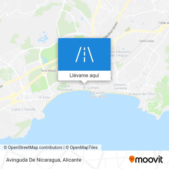 Mapa Avinguda De Nicaragua