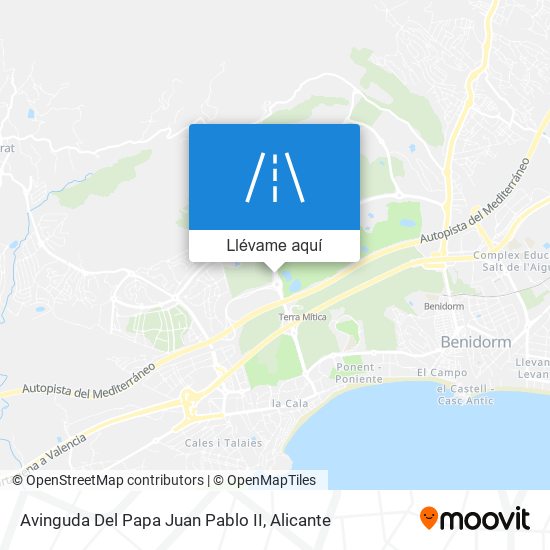 Mapa Avinguda Del Papa Juan Pablo II