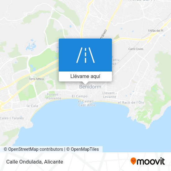 Mapa Calle Ondulada