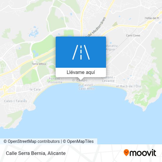 Mapa Calle Serra Bernia