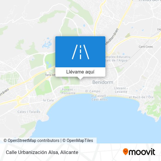 Mapa Calle Urbanización Alsa