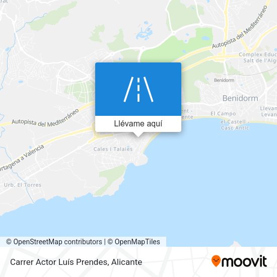 Mapa Carrer Actor Luís Prendes