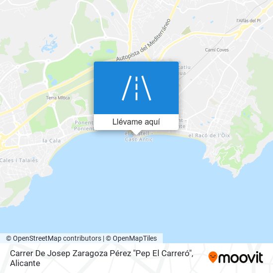 Mapa Carrer De Josep Zaragoza Pérez "Pep El Carreró"