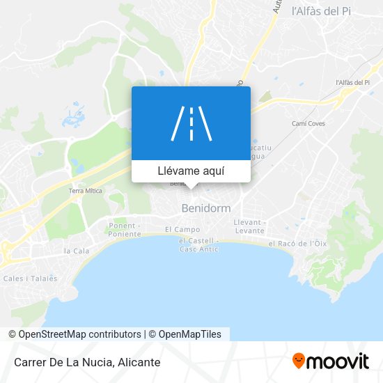 Mapa Carrer De La Nucia