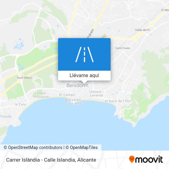 Mapa Carrer Islàndia - Calle Islandia