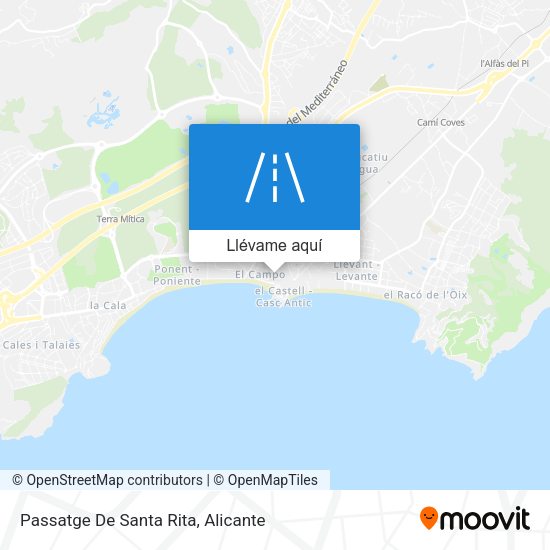 Mapa Passatge De Santa Rita