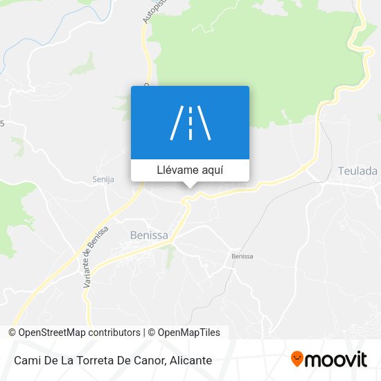 Mapa Cami De La Torreta De Canor