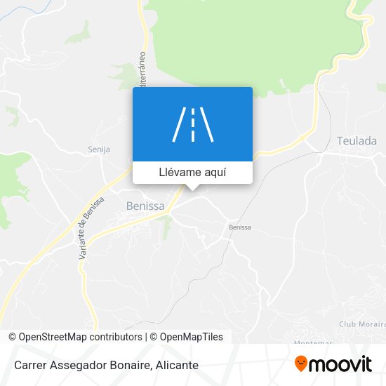 Mapa Carrer Assegador Bonaire