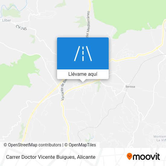 Mapa Carrer Doctor Vicente Buigues