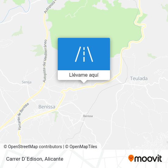 Mapa Carrer D´Edison