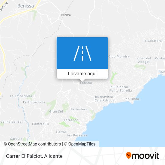Mapa Carrer El Falciot