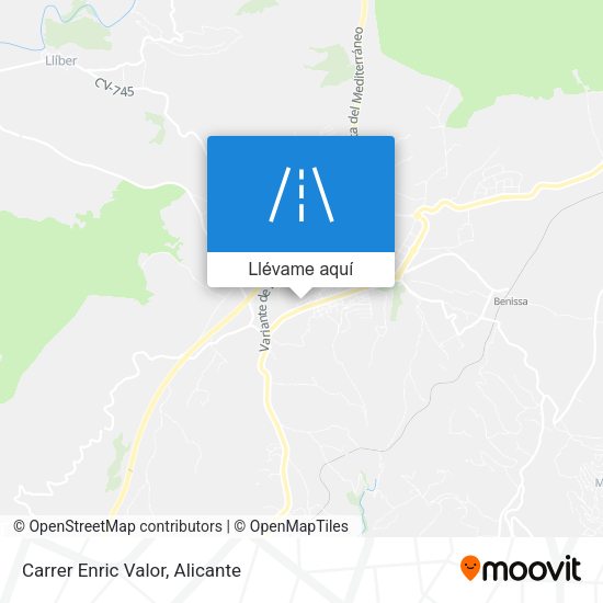 Mapa Carrer Enric Valor