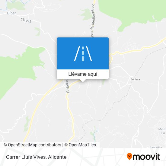 Mapa Carrer Lluís Vives