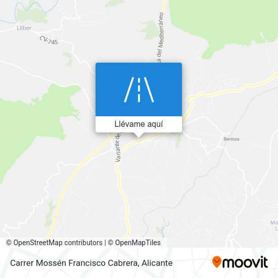 Mapa Carrer Mossén Francisco Cabrera