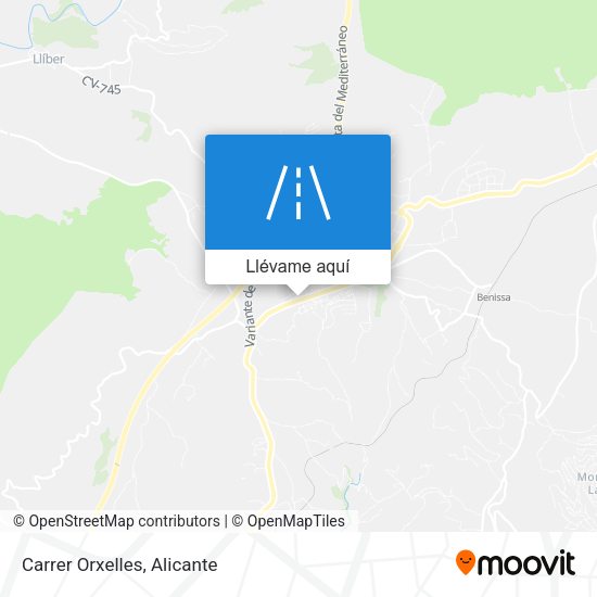 Mapa Carrer Orxelles