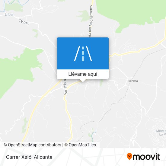 Mapa Carrer Xaló