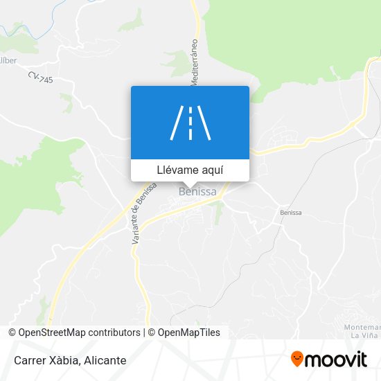 Mapa Carrer Xàbia