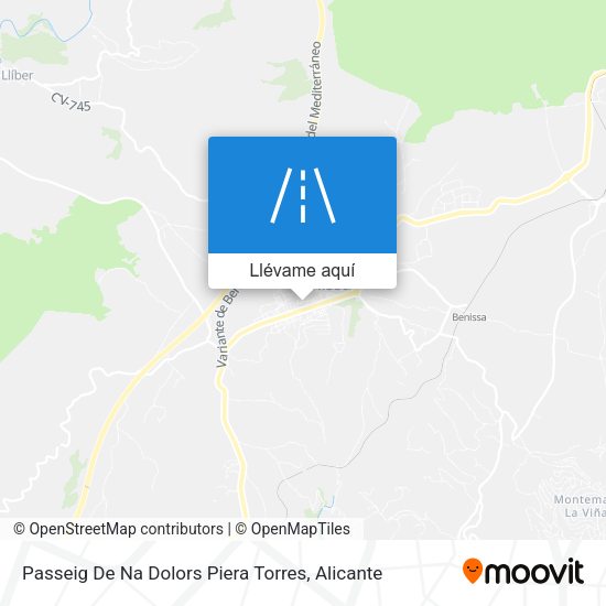 Mapa Passeig De Na Dolors Piera Torres