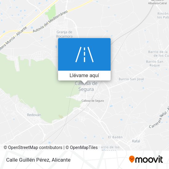 Mapa Calle Guillén Pérez