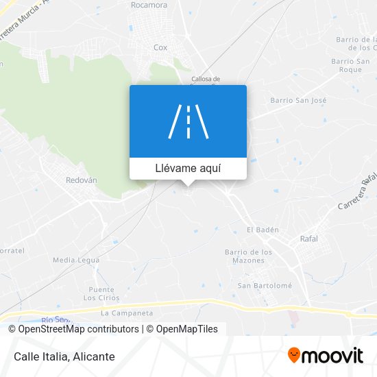 Mapa Calle Italia