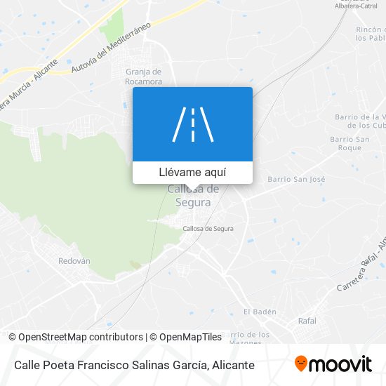 Mapa Calle Poeta Francisco Salinas García