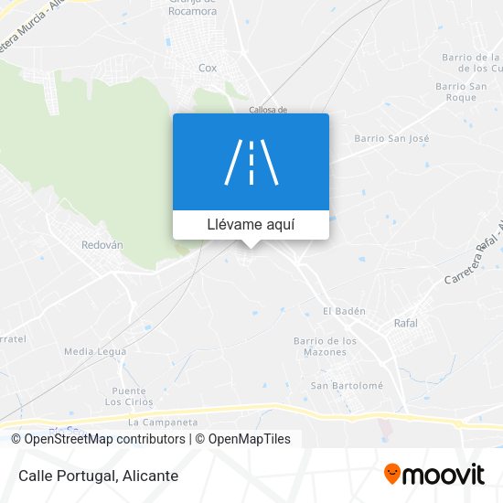 Mapa Calle Portugal