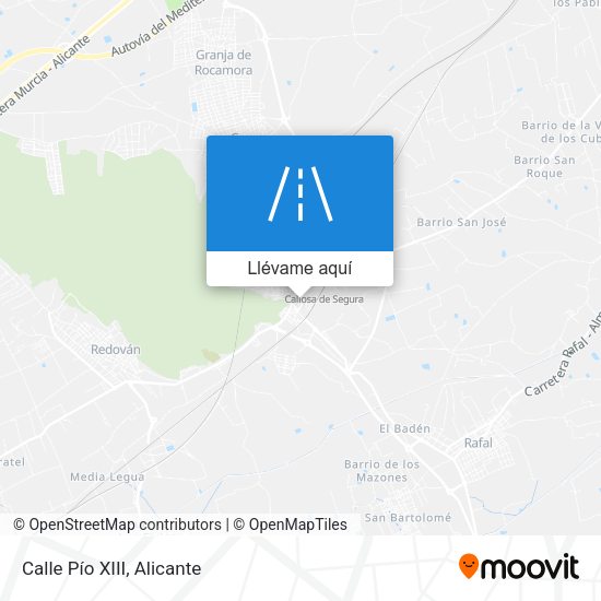 Mapa Calle Pío XIII