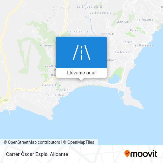 Mapa Carrer Òscar Esplà