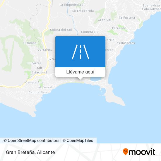 Mapa Gran Bretaña