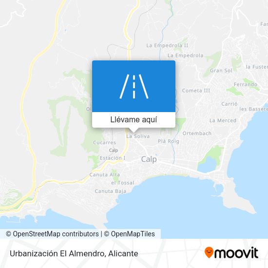 Mapa Urbanización El Almendro