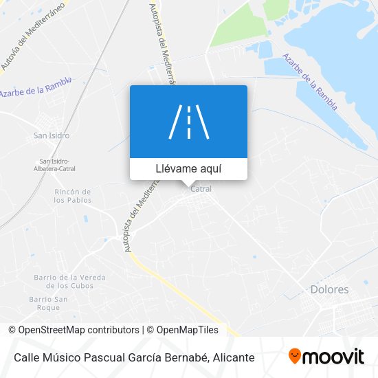 Mapa Calle Músico Pascual García Bernabé