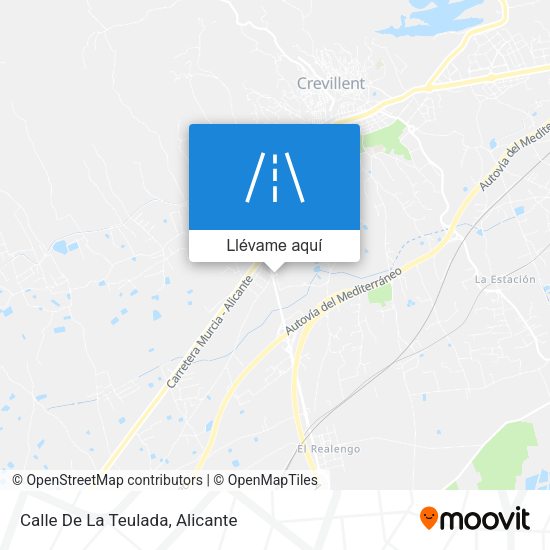 Mapa Calle De La Teulada