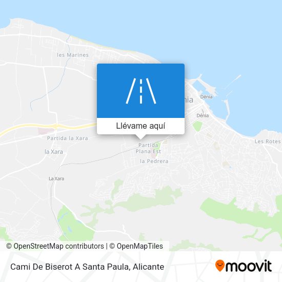 Mapa Cami De Biserot A Santa Paula