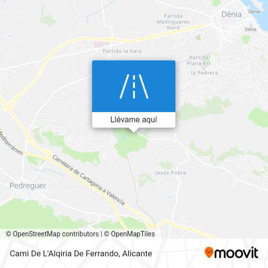 Mapa Cami De L'Alqiria De Ferrando