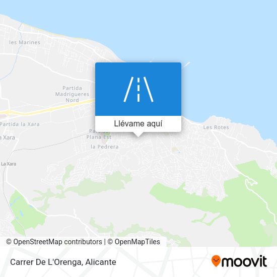 Mapa Carrer De L'Orenga