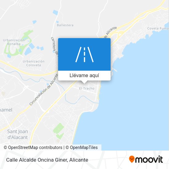 Mapa Calle Alcalde Oncina Giner