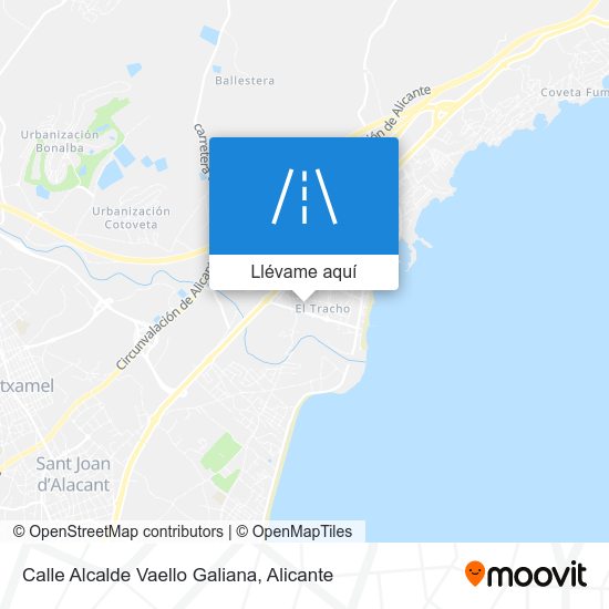 Mapa Calle Alcalde Vaello Galiana