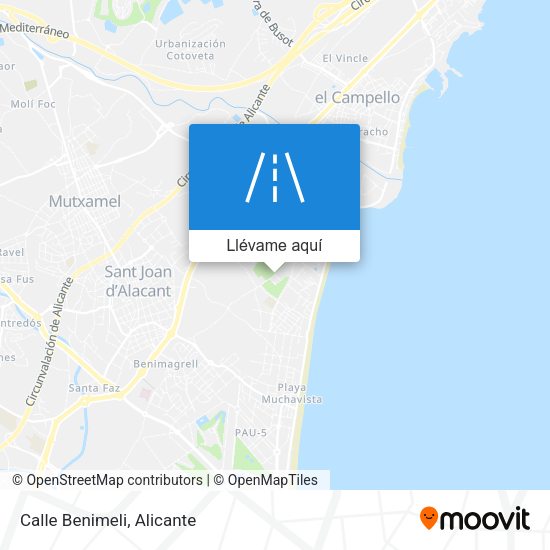 Mapa Calle Benimeli