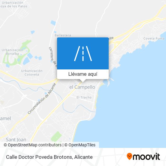 Mapa Calle Doctor Poveda Brotons